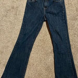 Calvin Klein Fit Flare Jeans - Dark Blue